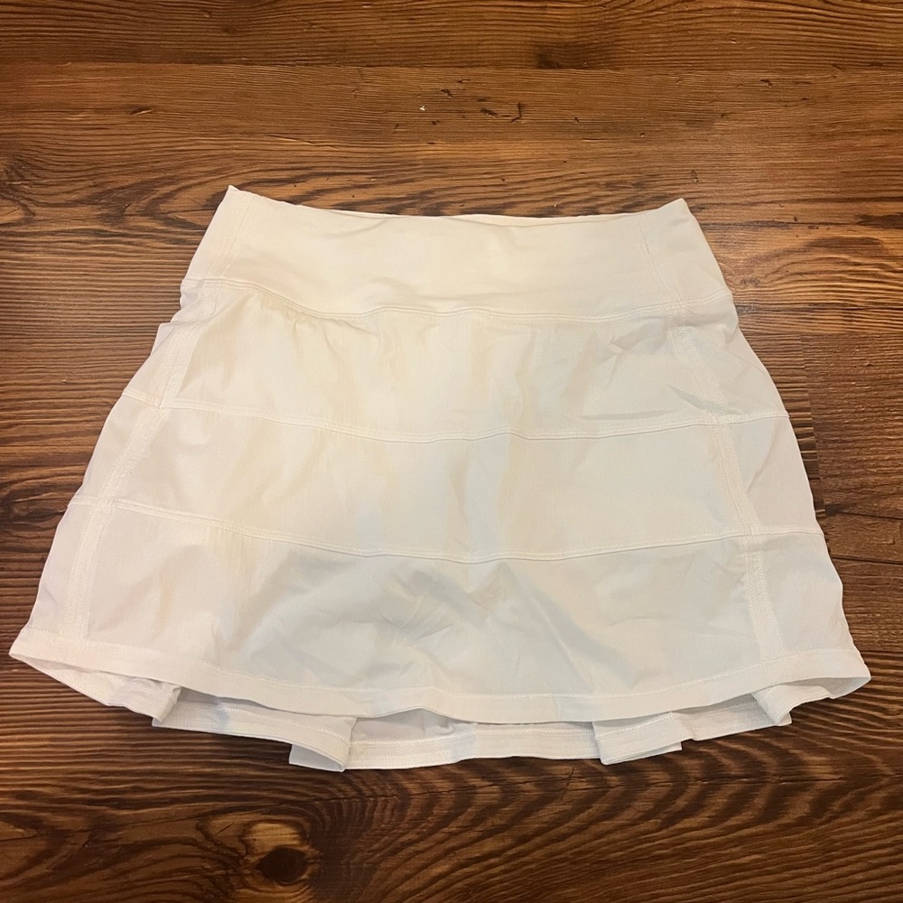 White Lululemon Pace Rival Skirt